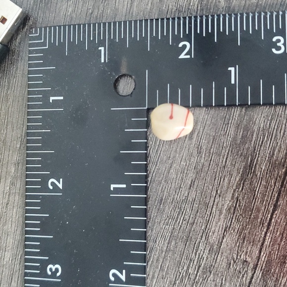 Glass Candy Striped Charm P323 - Picture 3 of 3